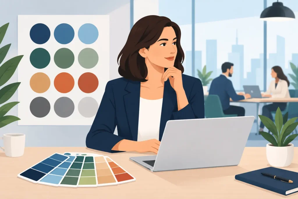 Welche Farben wirken professionell im Unternehmen?