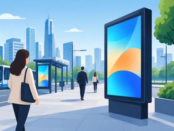 Zukunft der digitalen Außenwerbung im Einsatz